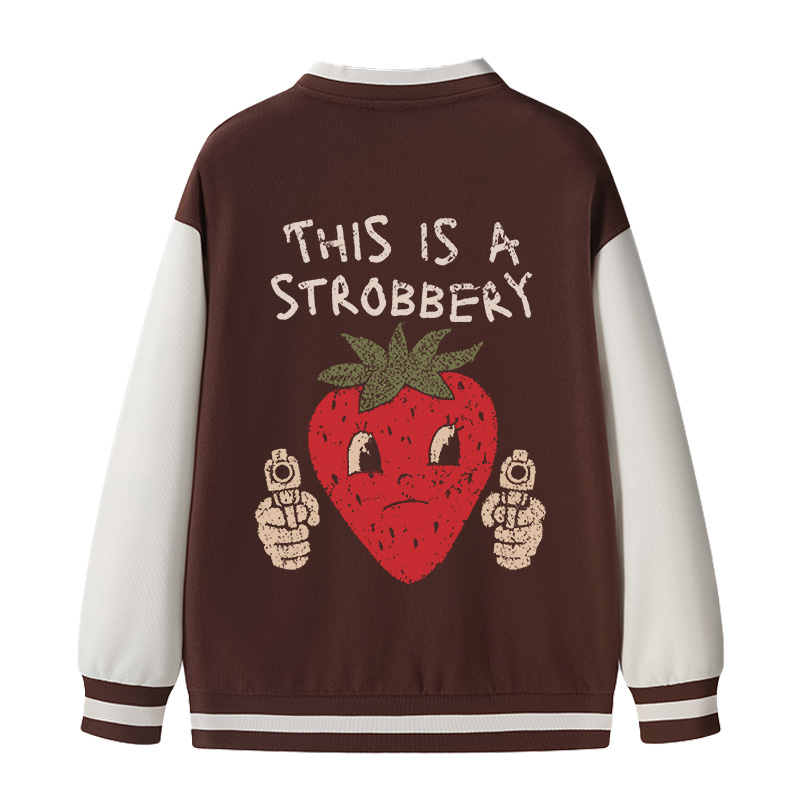 Tokyocanvas This is a Strawberry Varsity Jacket