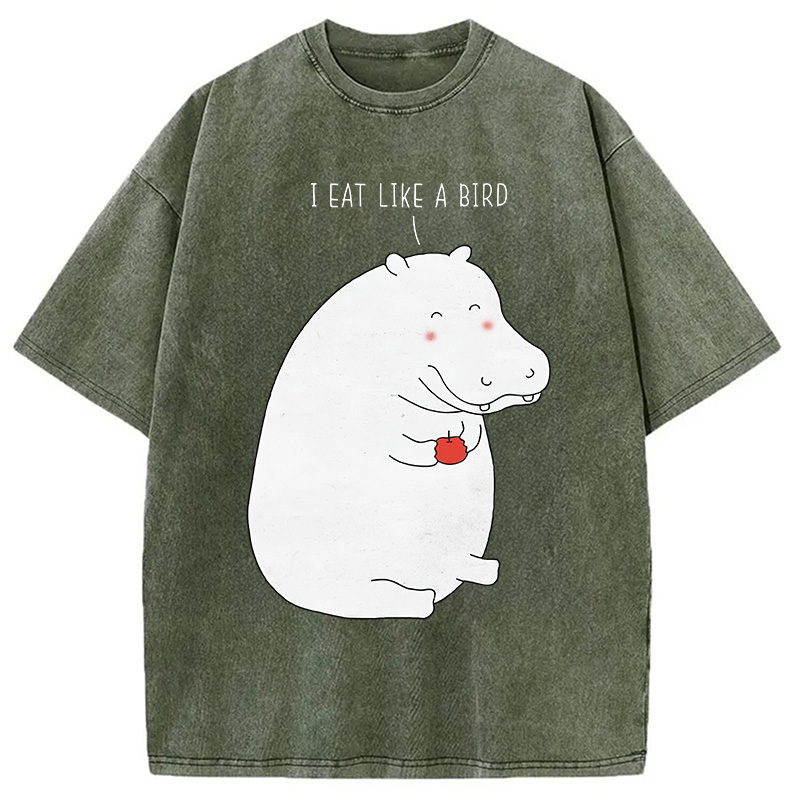 Tokyocanvas Humble Hippo Washed T-Shirt