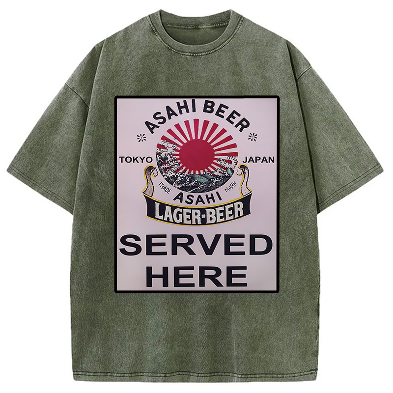 Tokyocanvas Japan Japanese Beer Bar Washed T-Shirt
