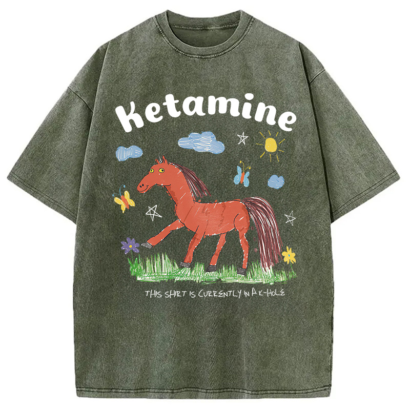 Tokyocanvas I Do Ketamine Washed T-Shirt
