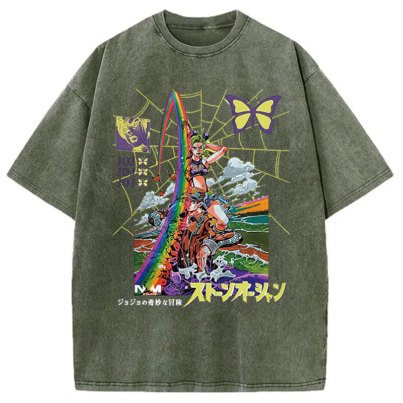 Tokyocanvas Jojo Bizarre Adventure Washed T-Shirt
