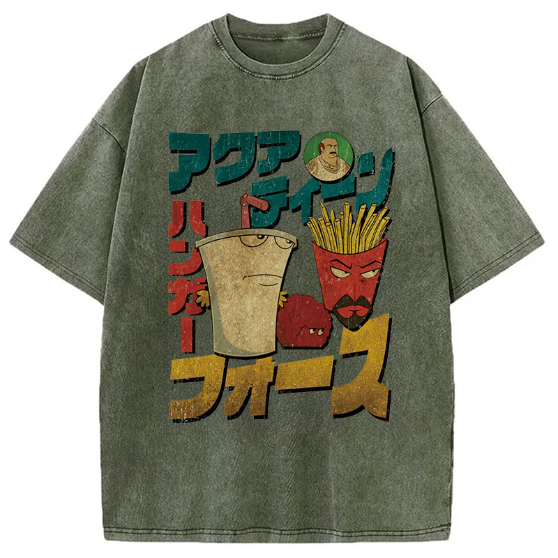 Tokyocanvas Aqua Teen Hunger Force Washed T-Shirt