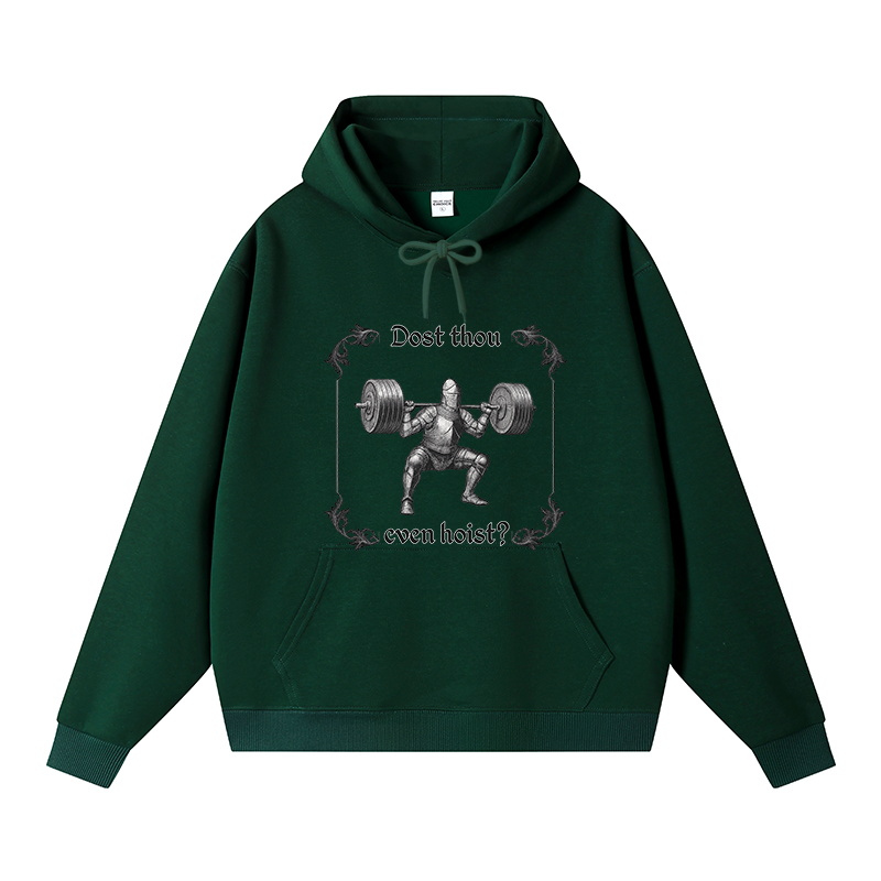 Tokyocanvas Dost Thou Even Hoist Fleece Lined Hoodie