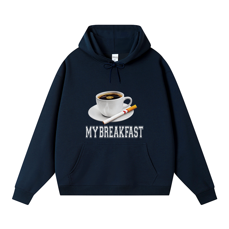 Tokyocanvas Breakfast Coffee Fleece Lined Hoodie