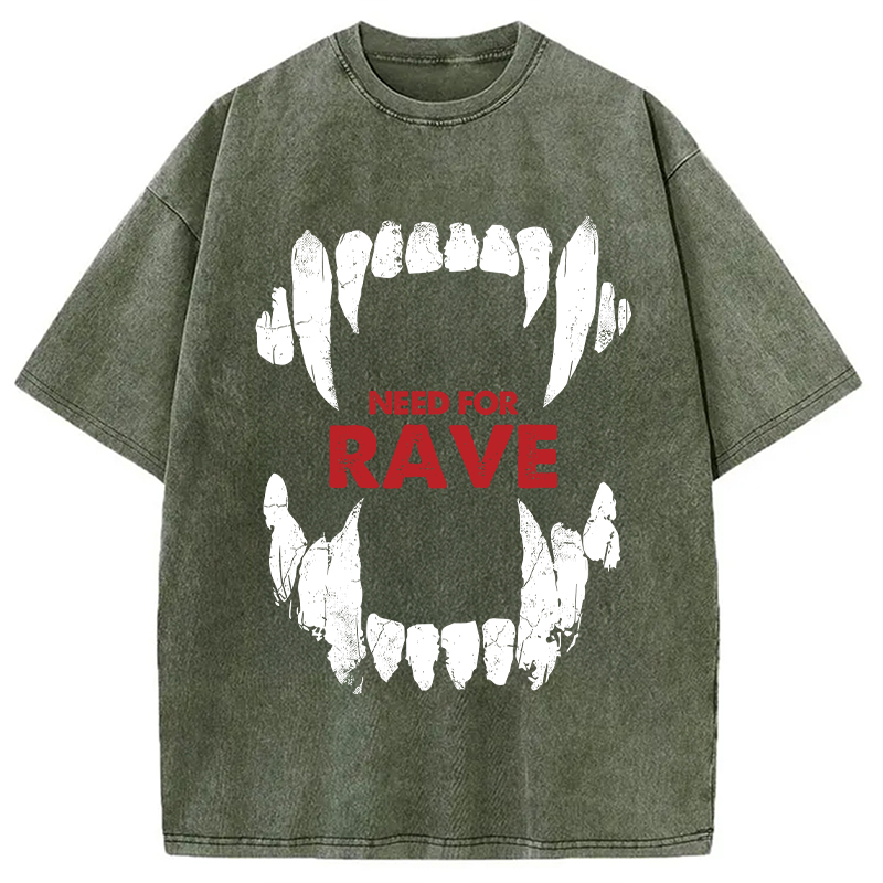 Tokyocanvas Vampiric Fang Washed T-Shirt