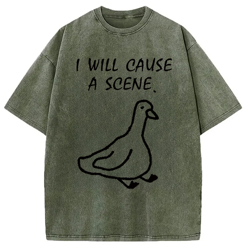 Tokyocanvas Stupid Goose Washed T-Shirt