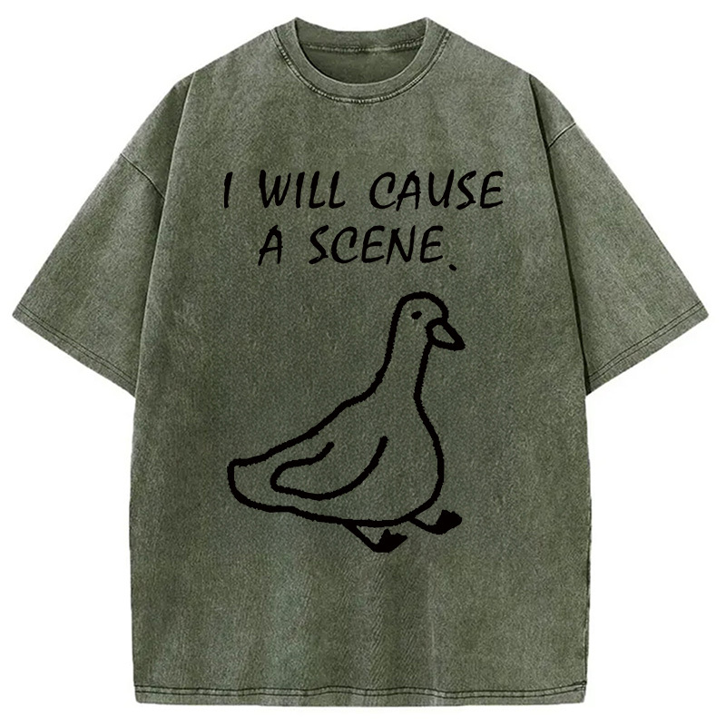 Tokyocanvas Stupid Goose Washed T-Shirt