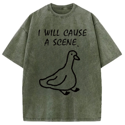 Tokyocanvas Stupid Goose Washed T-Shirt