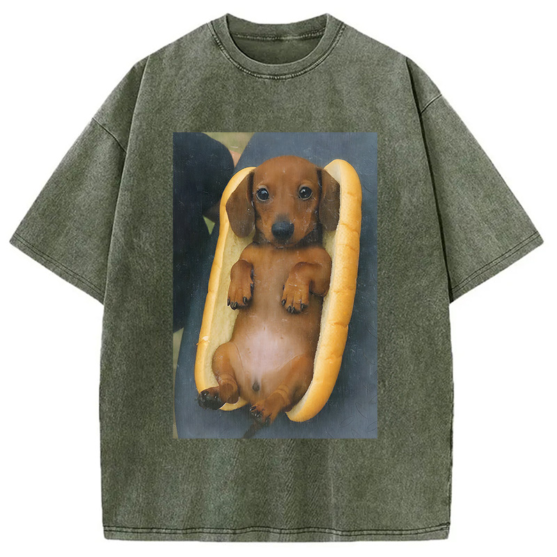 Tokyocanvas Real Hot Dog Washed T-Shirt