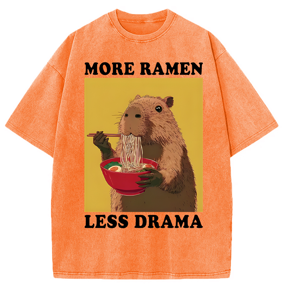 Tokyocanvas Noodles Over Drama Washed T-Shirt