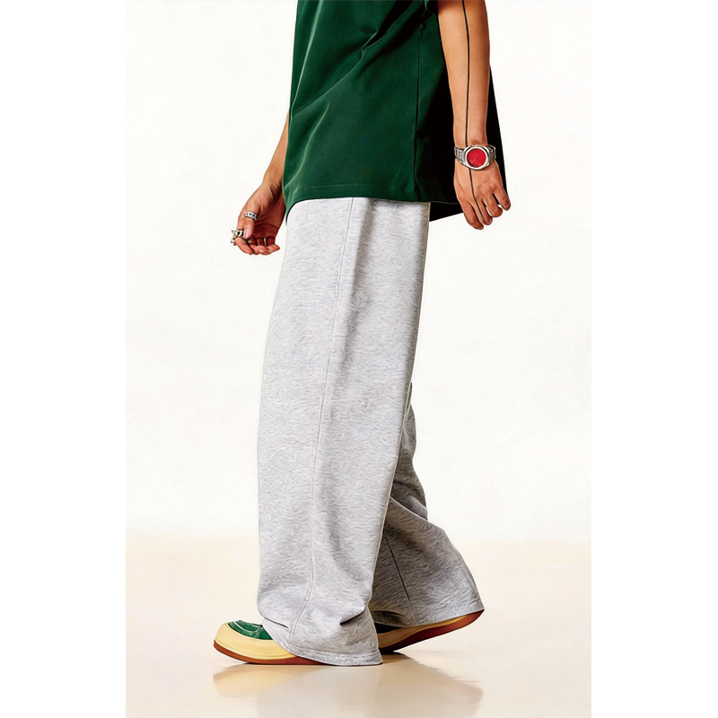 Tokyocanvas Classic Minimalist Curved Sweatpants