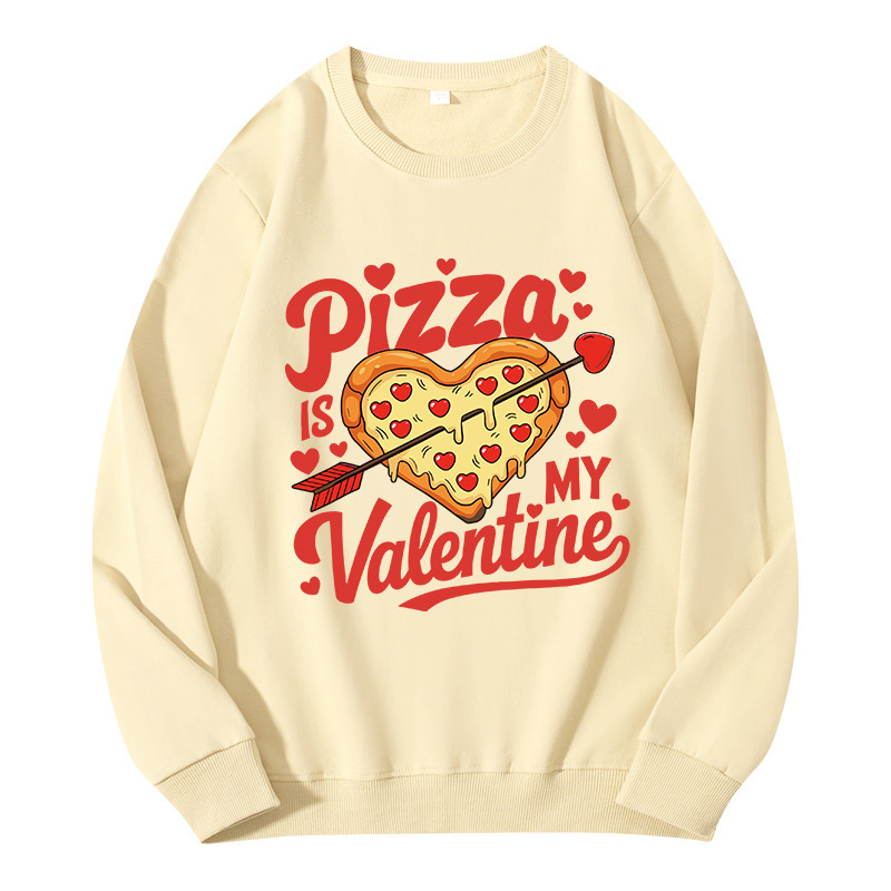 Tokyocanvas Pizza Is My Valentine Classic Sweatshirt