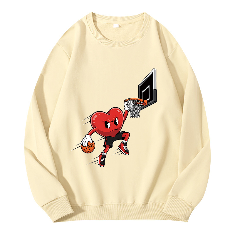 Tokyocanvas Basketball Heart Dunk Valentine Classic Sweatshirt