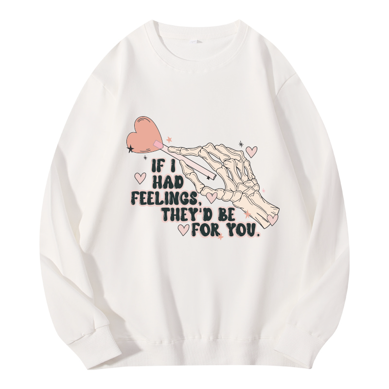 Tokyocanvas Skeleton Valentines Day Classic Sweatshirt