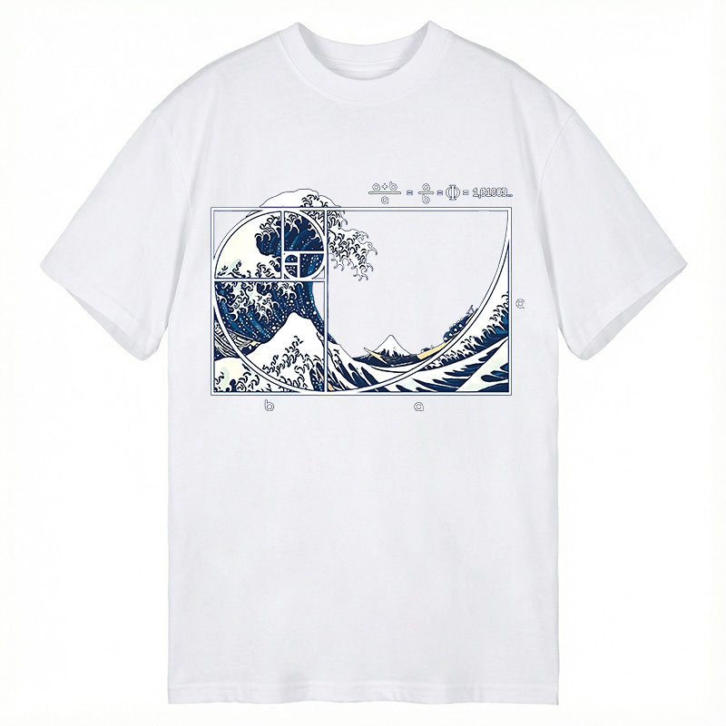 Tokyocanvas The Great Fibonacci Wave Classic T-Shirt