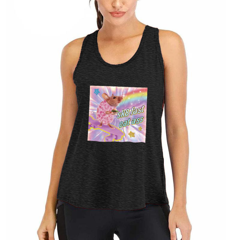 Tokyocanvas Fast Eat Ass Fitness Tank