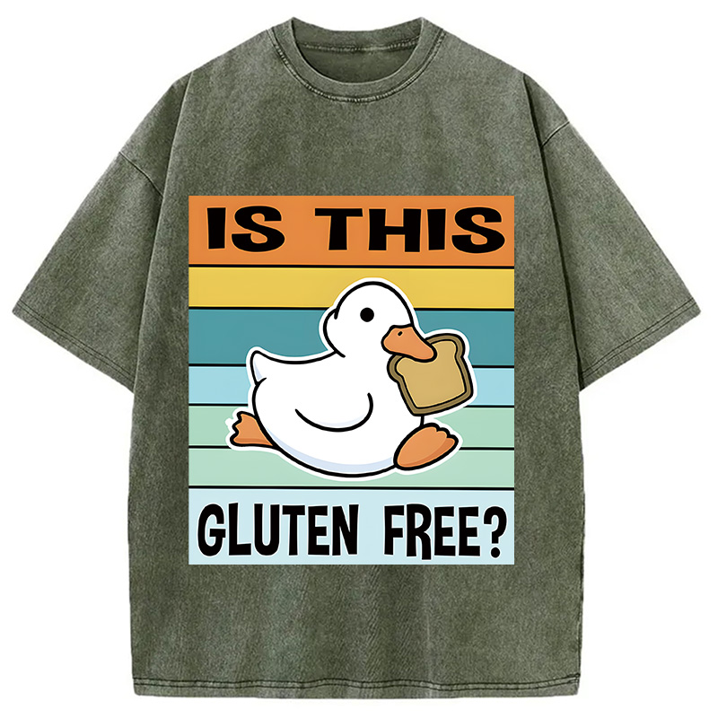 Tokyocanvas Is This Gluten Free Meme Washed T-Shirt