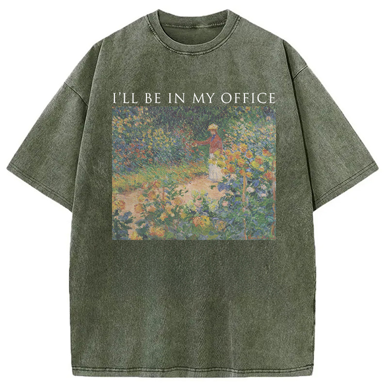 Tokyocanvas I'll Be In My Office Washed T-Shirt