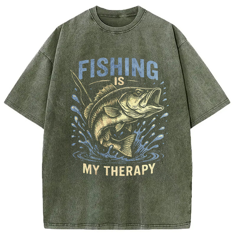 Tokyocanvas Funny Fisherman Washed T-Shirt