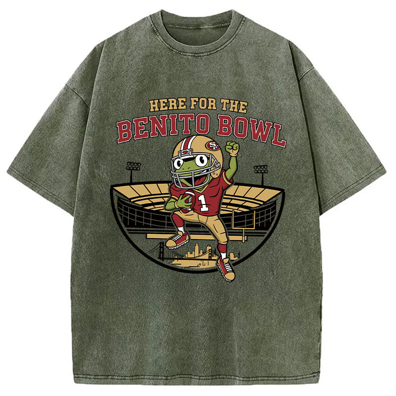 Tokyocanvas Here For The Benito Bowl Washed T-Shirt