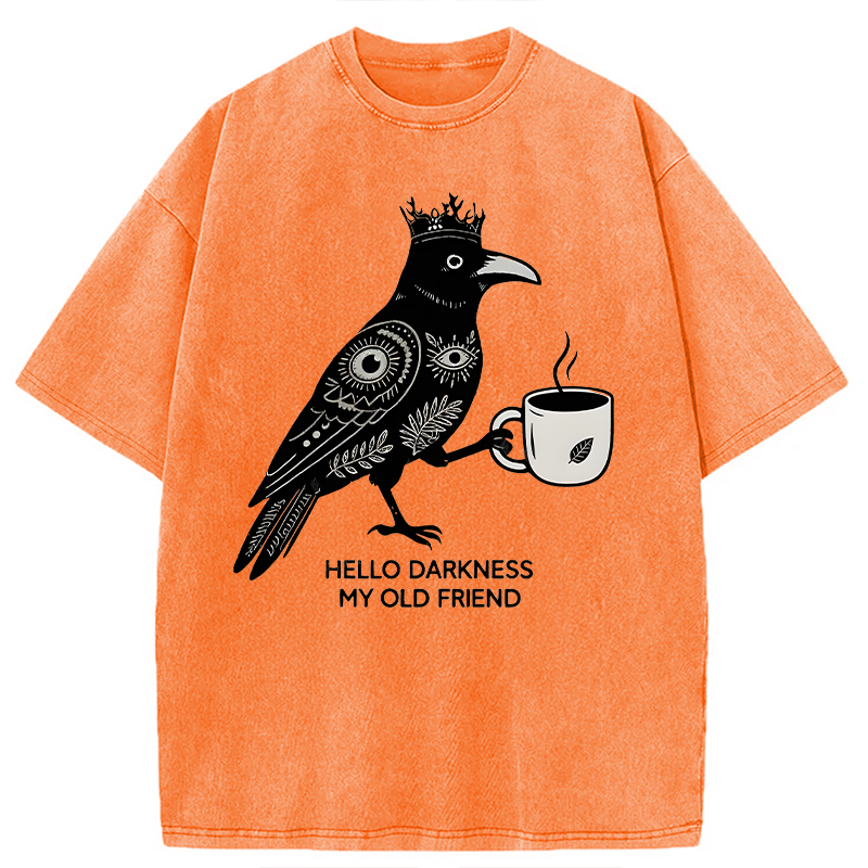 Tokyocanvas Hello Darkness My Old Friend Washed T-Shirt