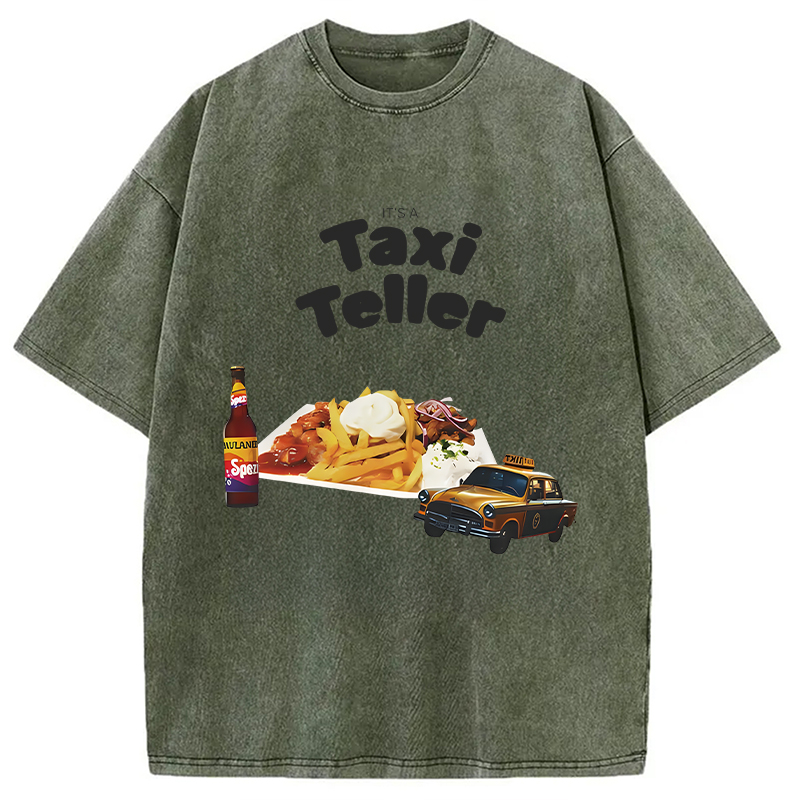 Tokyocanvas It's a Taxi Teller Washed T-Shirt