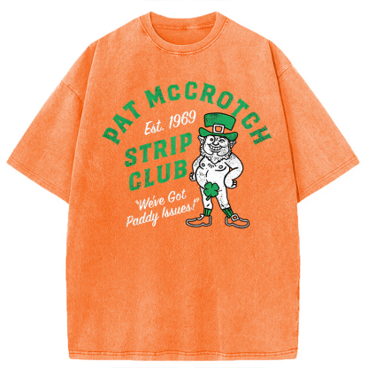 Tokyocanvas Pat McCrotch Strip Club Washed T-Shirt