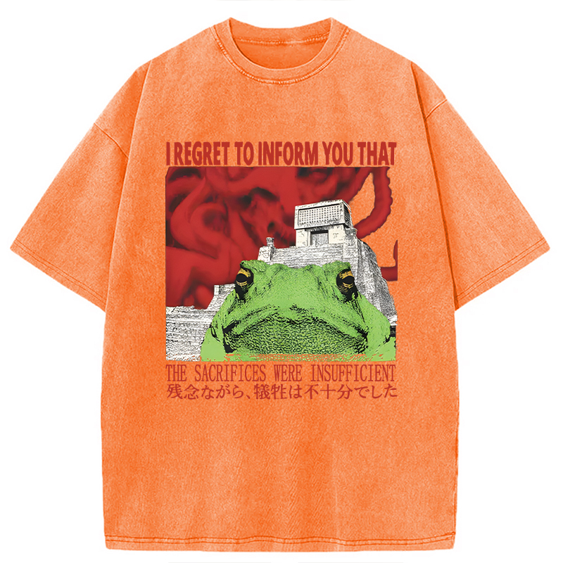 Tokyocanvas The Vibe is Very Off Washed T-Shirt