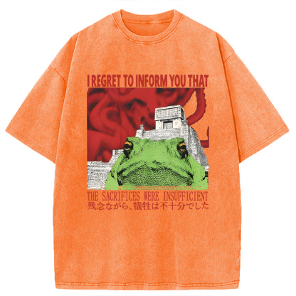 Tokyocanvas The Vibe is Very Off Washed T-Shirt