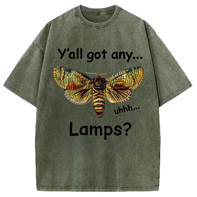 Tokyocanvas Yall Got Any Lamps Moth Washed T-Shirt