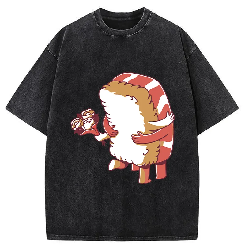 Tokyocanvas Sushi Of Love Washed T-Shirt