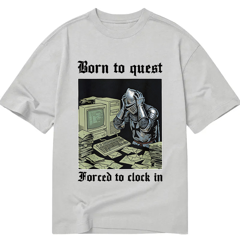 Tokyocanvas Born to Quest Forced to Clock Classic T-Shirt