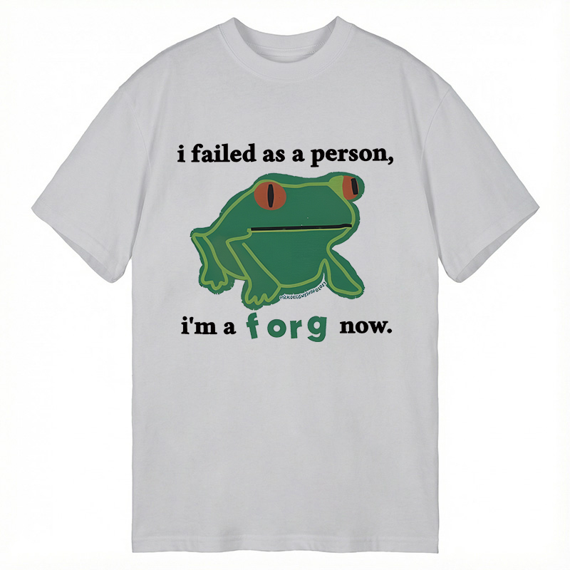 Tokyocanvas I Failed As A Person Funny Frog Meme Classic T-Shirt