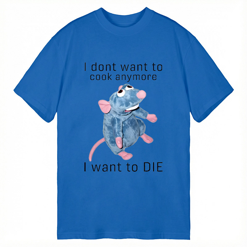 Tokyocanvas I Don't Want To Cook Anymore I Want To Die Rat Classic T-Shirt