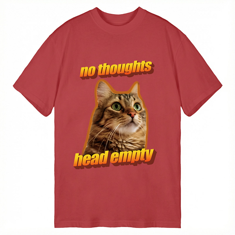 Tokyocanvas No Thoughts Head Empty Cat Meme Classic T-Shirt