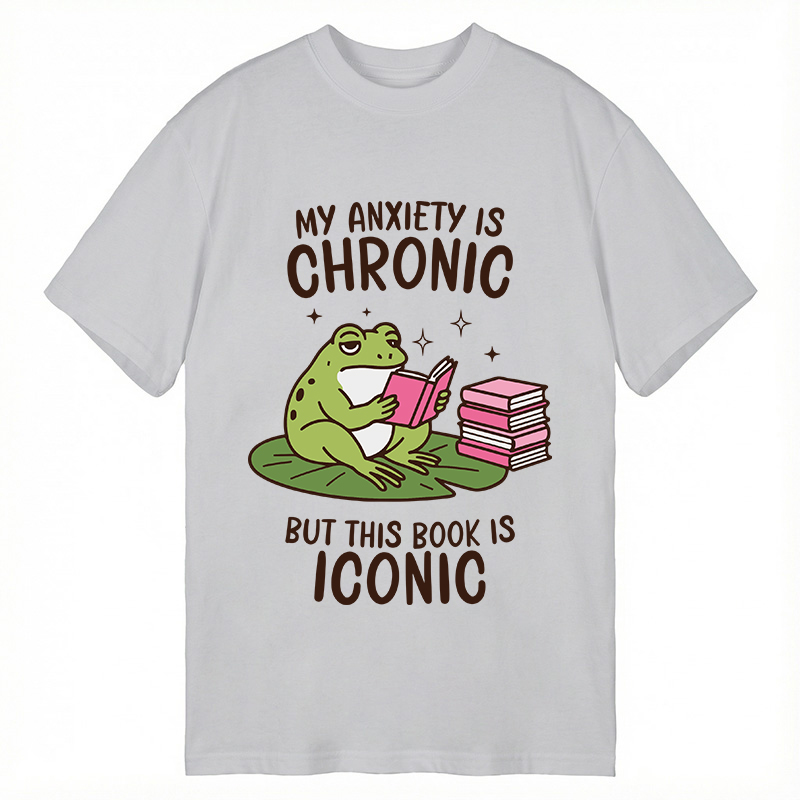 Tokyocanvas Funny Frog Reading Classic T-Shirt