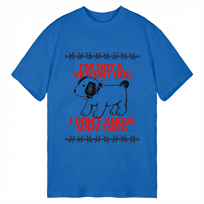 Tokyocanvas I'm Not A Violent Dog I Don't Know Why I Bite Classic T-Shirt