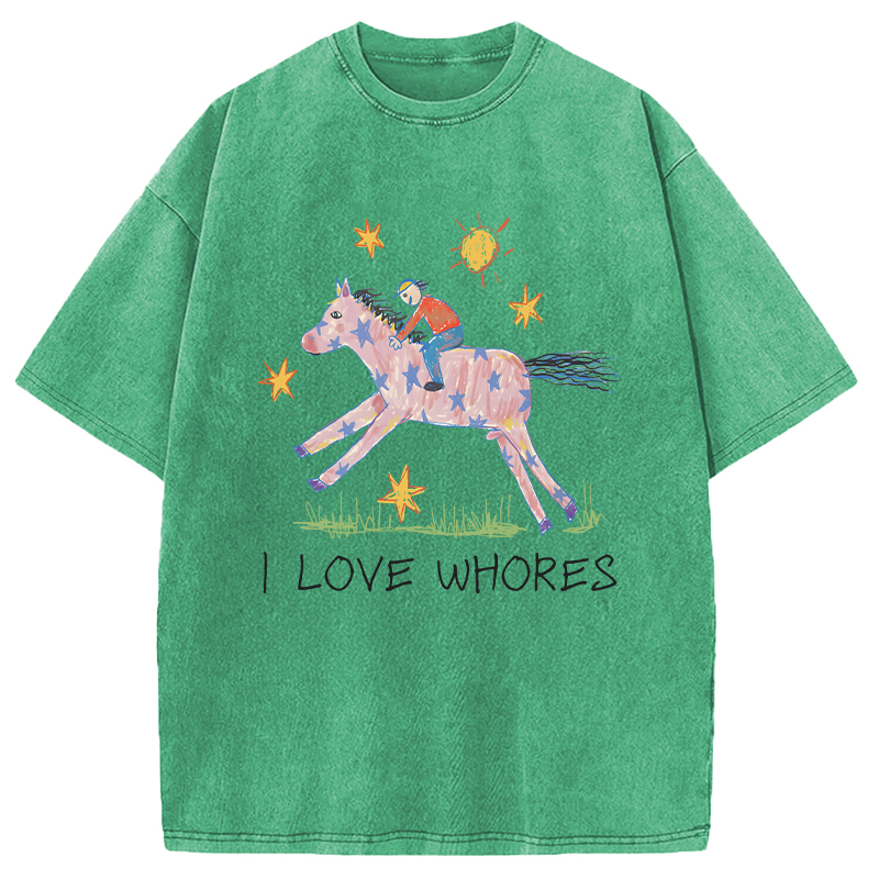 Tokyocanvas I Love Whores Washed T-Shirt