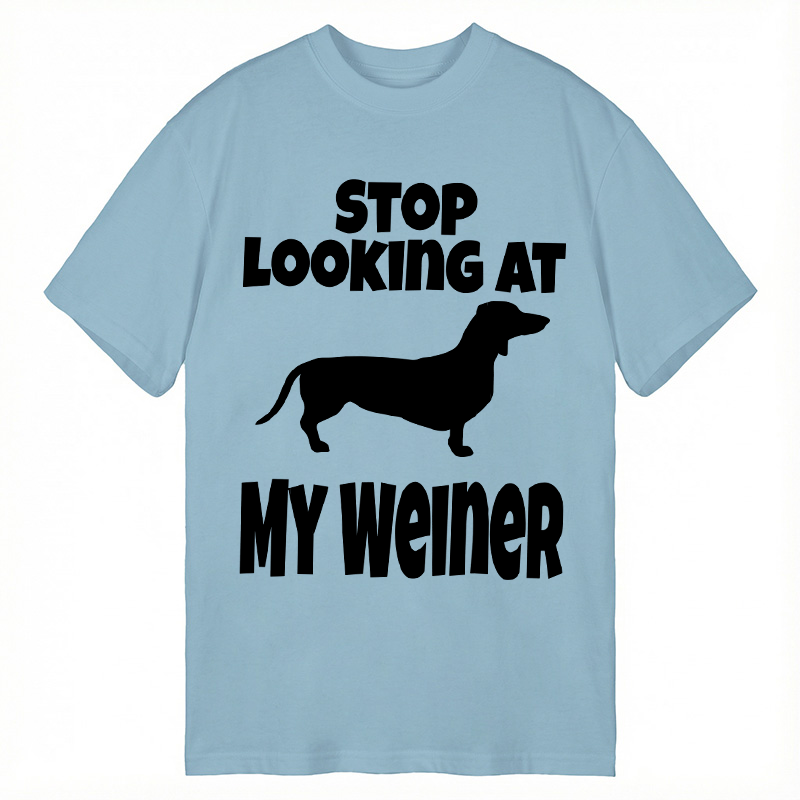 Tokyocanvas Stop Looking At My Weiner Classic T-Shirt