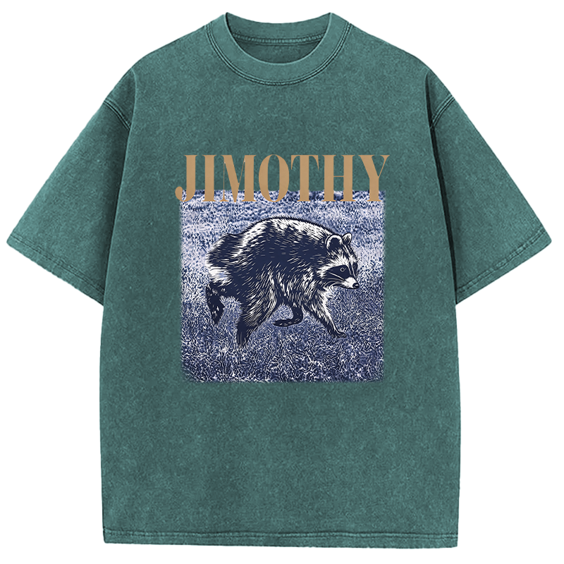 Tokyocanvas Vintage Jimothy Raccoon Washed T-Shirt