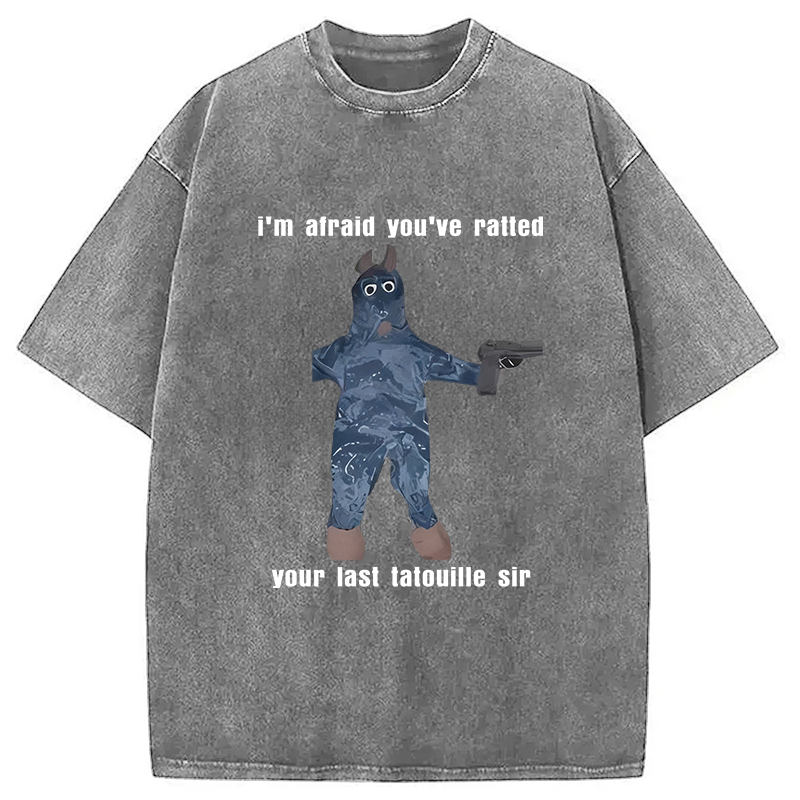 Tokyocanvas I'm Afraid You've Ratted Your Last Tatouille Sir Washed T-Shirt