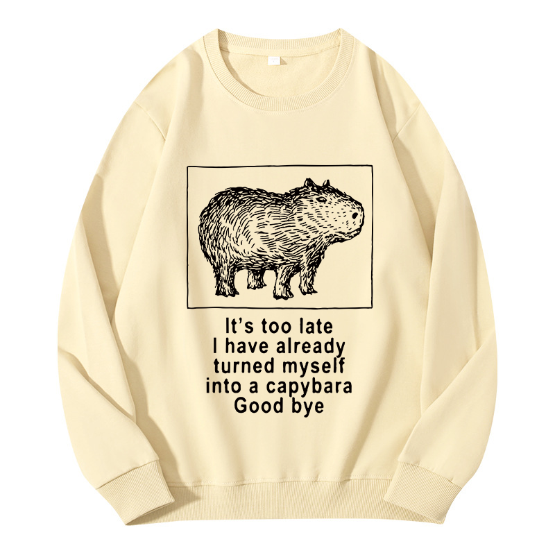 Tokyocanvas I Have Turned Myself Into A Capybara Classic Sweatshirt