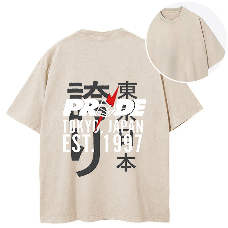 Tokyocanvas Pride FC Tokyo Japan Back Washed T-Shirt