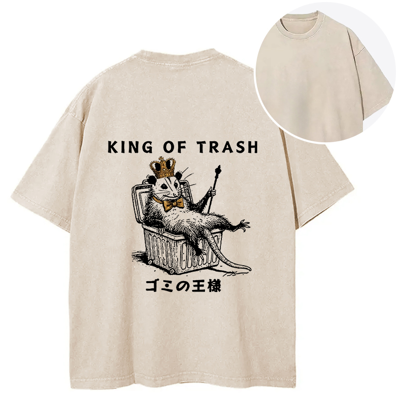 Tokyocanvas King Of Trash Back Washed T-Shirt