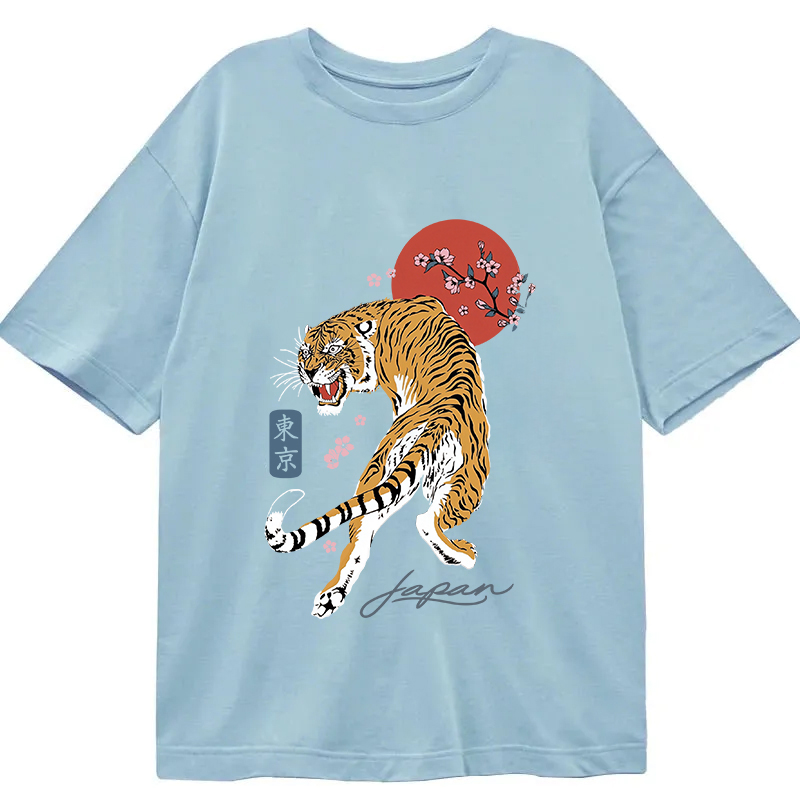 Tokyocanvas Tiger Blossom Japanese Sakura Classic T-Shirt