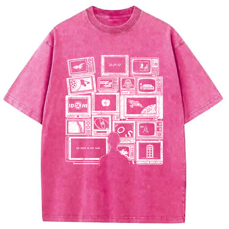 Tokyocanvas Finding Favorite Music Radio Washed T-Shirt