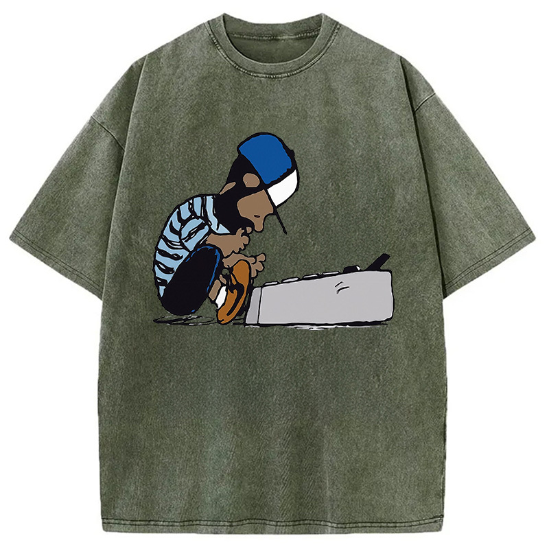 Tokyocanvas J Dilla Design Washed T-Shirt