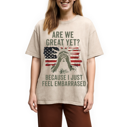 Tokyocanvas Are We Great Yet Washed T-Shirt