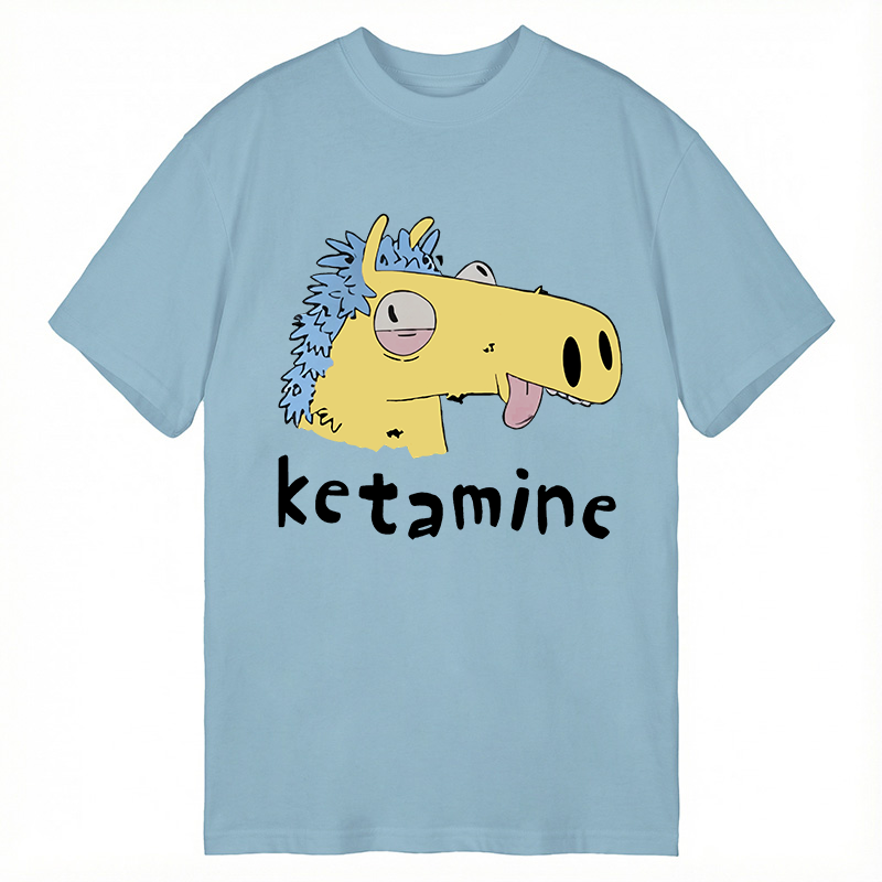 Tokyocanvas Funny Ketamine Silly Horse Classic T-Shirt