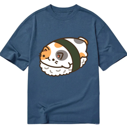 Tokyocanvas Sushi Pet Calico Cat Classic T-Shirt